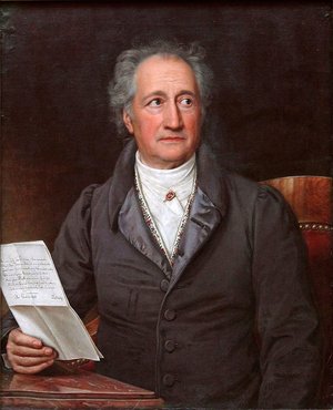 Goethe, Johann Wolfgang von Johann Wolfgang von Goethe (1749-1832) war ein deutscher Schriftsteller der während des Sturm und Drang mit seinem Roman »Die Leiden des jungen Werther« Weltruhm errang.