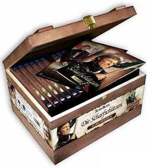 Holzbox mit allen 17 Folgen der Serie »Die Scharfschützen« in einer Holzbox