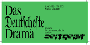 Logo »Das Deutscheste Drama Kleists Herrmannschlacht und der Zeitgeist« des KleistMuseums in Frankfurt (Oder)