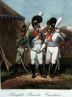 Königlich bayerische Kavallerie im Biwak Königlich Bayerische Kavallerie im Biwak