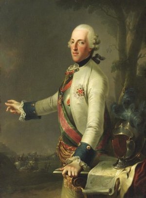 Albert Kasimir von Sachsen-Teschen (1738-1822) war ein österreichischer Reichs-Generalfeldmarschall des Heiligen Römischen Reiches Deutscher Nationen. Zunächst Reichsstatthalter in Ungarn und dann Generalgouverneur in den Österreichischen Niederlanden