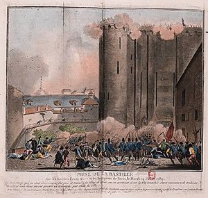 Janinet, Jean-Francois: Sturm der Garde auf die Bastille am 14.07.1789 Janinet, Jean-Francois: Sturm der Garde auf die Bastille am 14.07.1789