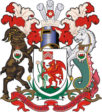 Wappen der Stadt Cardiff